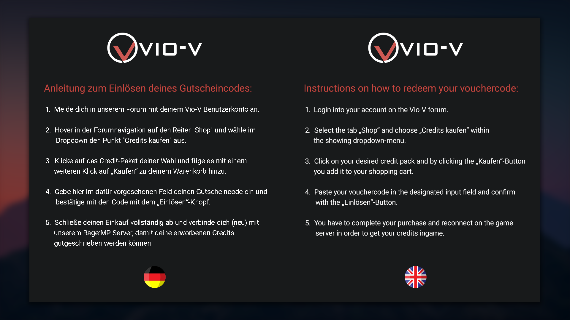 VIO-V 10€ GIFTCARD [USD 11.3]