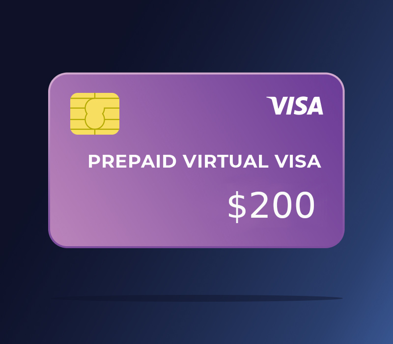 Prepaid Virtual VISA $200 [USD 236.55]